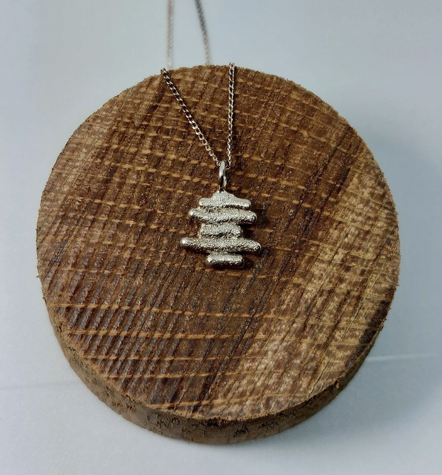 Sterling Silver Balance Pendant – Handmade Silver Necklace, Nature Inspired, One of a Kind